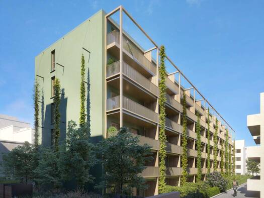 Wohnung zur Miete - Erstbezug 1.220 € 2 Zimmer 63,3 m² 2. Geschoss frei ab sofort Rheinstr. 25a Darmstadt 64324