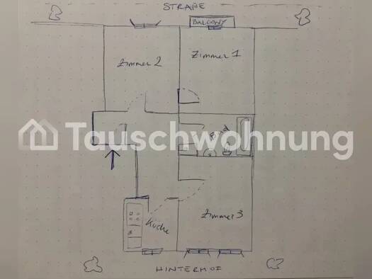 Wohnung zur Miete Tauschwohnung 750 € 3 Zimmer 75 m² Albertstadt Dresden 01099