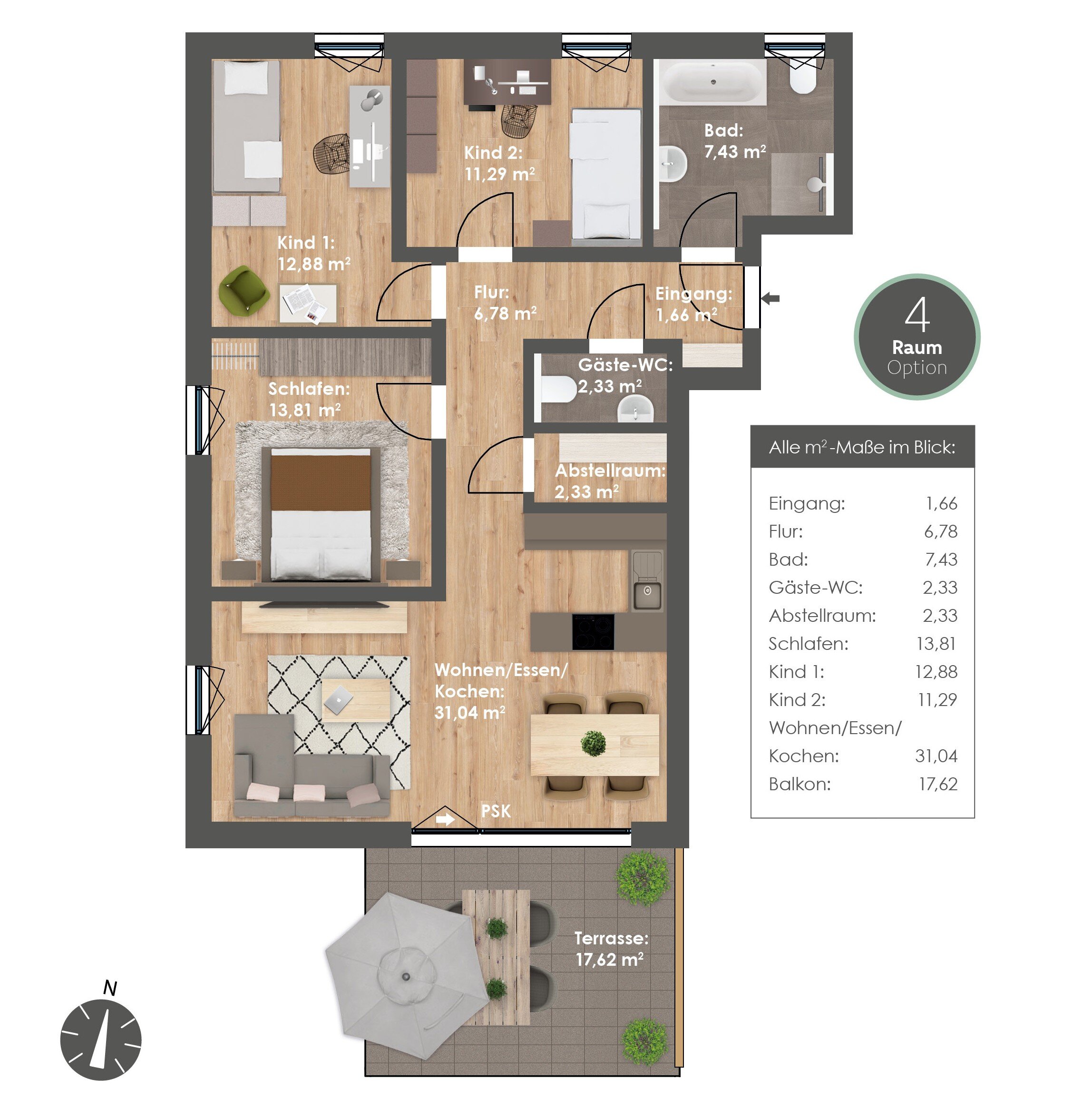 Wohnung zur Miete 1.280 € 4 Zimmer 98,3 m²<br/>Wohnfläche Fuchsweg 9 Beilngries Beilngries 92339