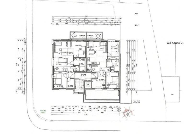 Wohnung zur Miete - Erstbezug 1.580 € 4 Zimmer 94,9 m² 1. Geschoss Fischbach Friedrichshafen 88048
