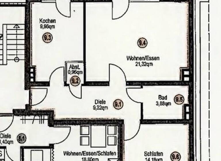 Wohnung zur Miete 590 € 2 Zimmer 63 m² 3. Geschoss frei ab sofort Poststr. 7 Stadtmitte Bottrop 46236