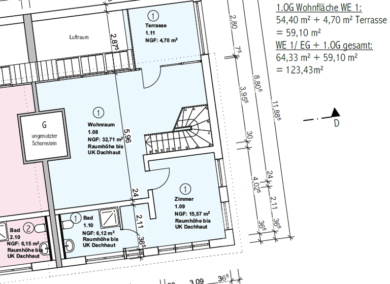 Maisonette zum Kauf 496.000 € 4 Zimmer 123,4 m² Neue Werderstraße 40a Kröpeliner Tor-Vorstadt Rostock 18057