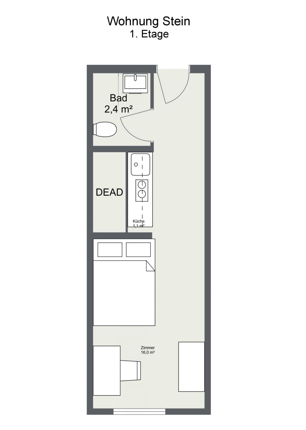 Wohnung zur Miete Wohnen auf Zeit 1.235 € 1 Zimmer 20 m²<br/>Wohnfläche 20.06.2025<br/>Verfügbarkeit Hauptstraße Stein Weischlitz 90547