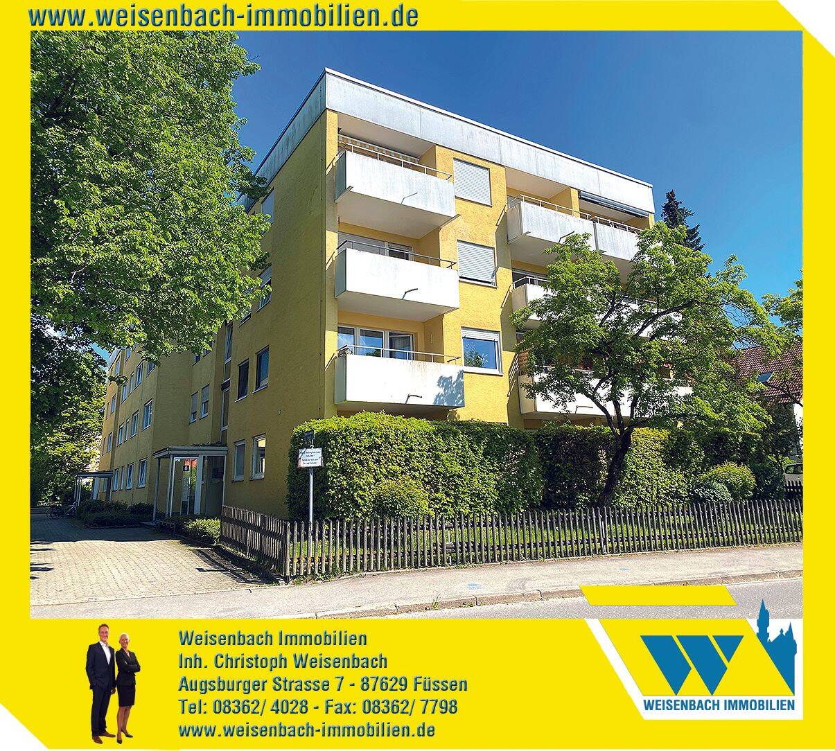 Immobilie in Füssen - Langjährig und solide vermietetes Apartment mit sonniger Westterrasse - Bild 0