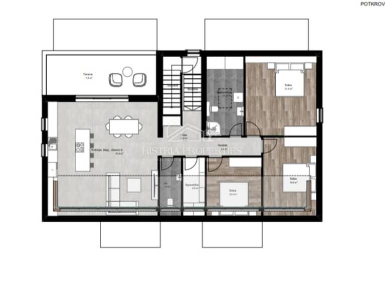 Wohnung zum Kauf 577.375 € 4 Zimmer 2. Geschoss Porec 52440