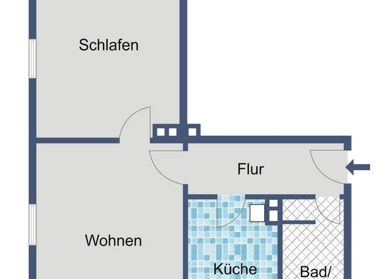 Wohnung zur Miete 283 € 2 Zimmer 48,8 m² Dr.-Born-Straße 25 Bad Wildungen 34537