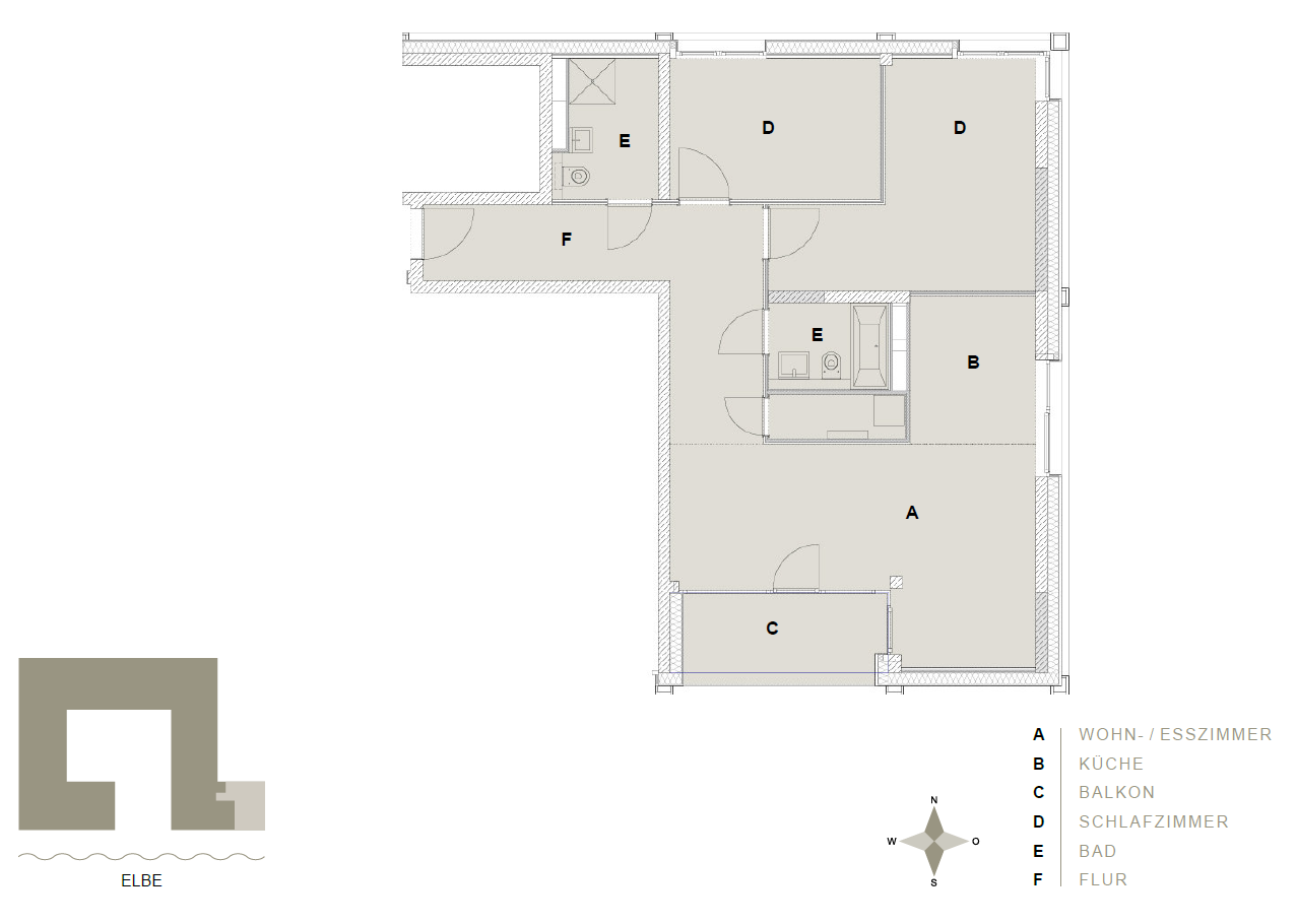 Wohnung zur Miete 2.280 € 3 Zimmer 91,5 m²<br/>Wohnfläche 3.<br/>Geschoss 01.01.2025<br/>Verfügbarkeit Versmannstraße 24 HafenCity Hamburg 20457