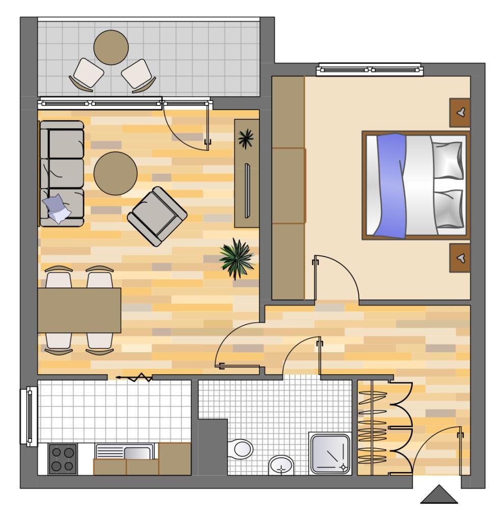 Wohnung zur Miete nur mit Wohnberechtigungsschein 273 € 1 Zimmer 48 m²<br/>Wohnfläche 3.<br/>Geschoss Flach-Fengler-Straße 65 Wesseling / Innenstadt Wesseling 50389