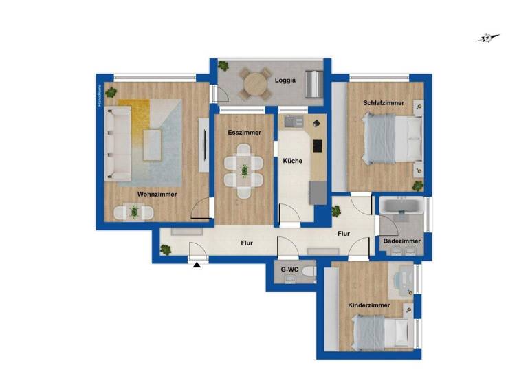 Wohnung zum Kauf 199.000 € 3 Zimmer 82 m² St. Lorenz Nord Lübeck 23554