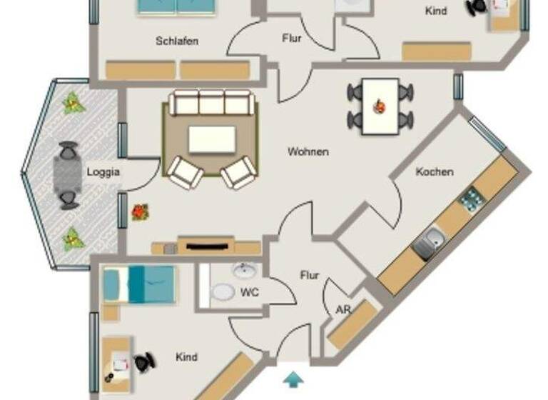 Wohnung zur Miete nur mit Wohnberechtigungsschein 477 € 4,5 Zimmer 85,6 m² 3. Geschoss Otto-Hue-Straße 33 Hüls Marl 45772