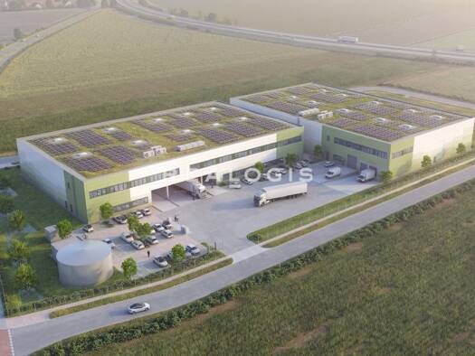Halle/Industriefläche zur Miete - Erstbezug provisionsfrei 7,35 € 8.192 m² Lagerfläche teilbar ab 4.500 m² Foret Langweid am Lech 86462