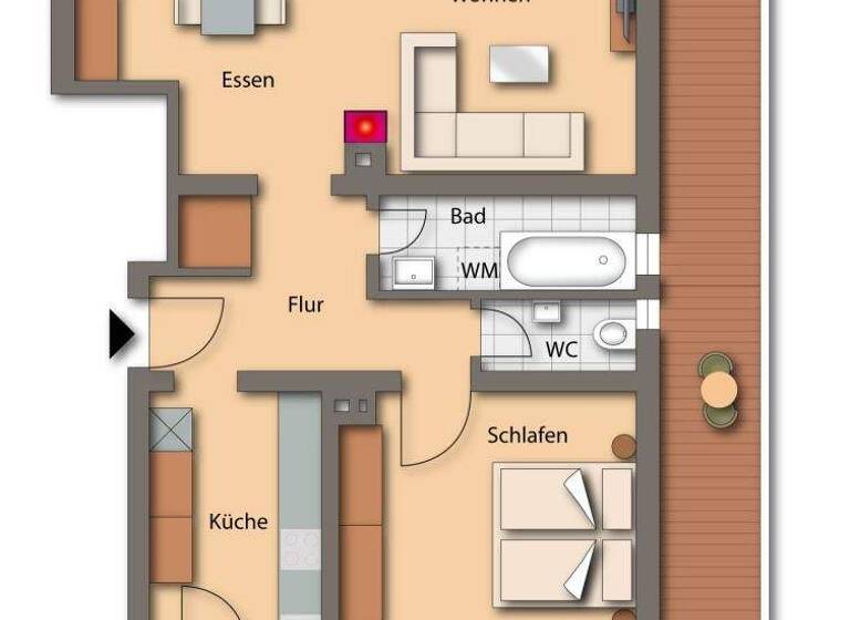 Wohnung zum Kauf 235.000 € 2 Zimmer 69 m² Südstadt Fürth 90763