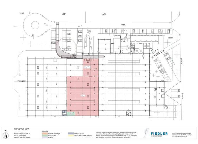 Lagerhalle zur Miete provisionsfrei 1.491 m² Lagerfläche Robert-Bosch-Str. 20 Empfingen 72186