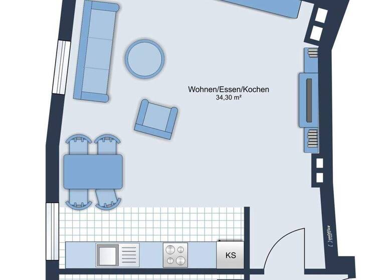 Studio zum Kauf 380.000 € 1 Zimmer 43,6 m² 4. Geschoss Altstadt-Lehel München 81543