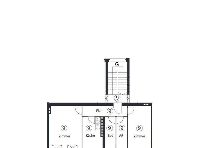 Wohnung zum Kauf 199.000 € 3 Zimmer 67 m² 2. Geschoss Lichterfelde Berlin 12207