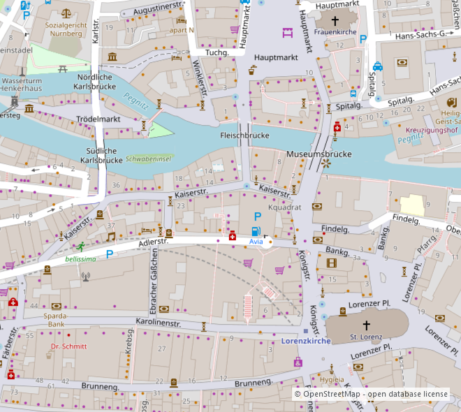 Ladenfläche zur Miete 2.450 € 95 m²<br/>Verkaufsfläche ab 100 m²<br/>Teilbarkeit Altstadt / St. Lorenz Nürnberg 90403