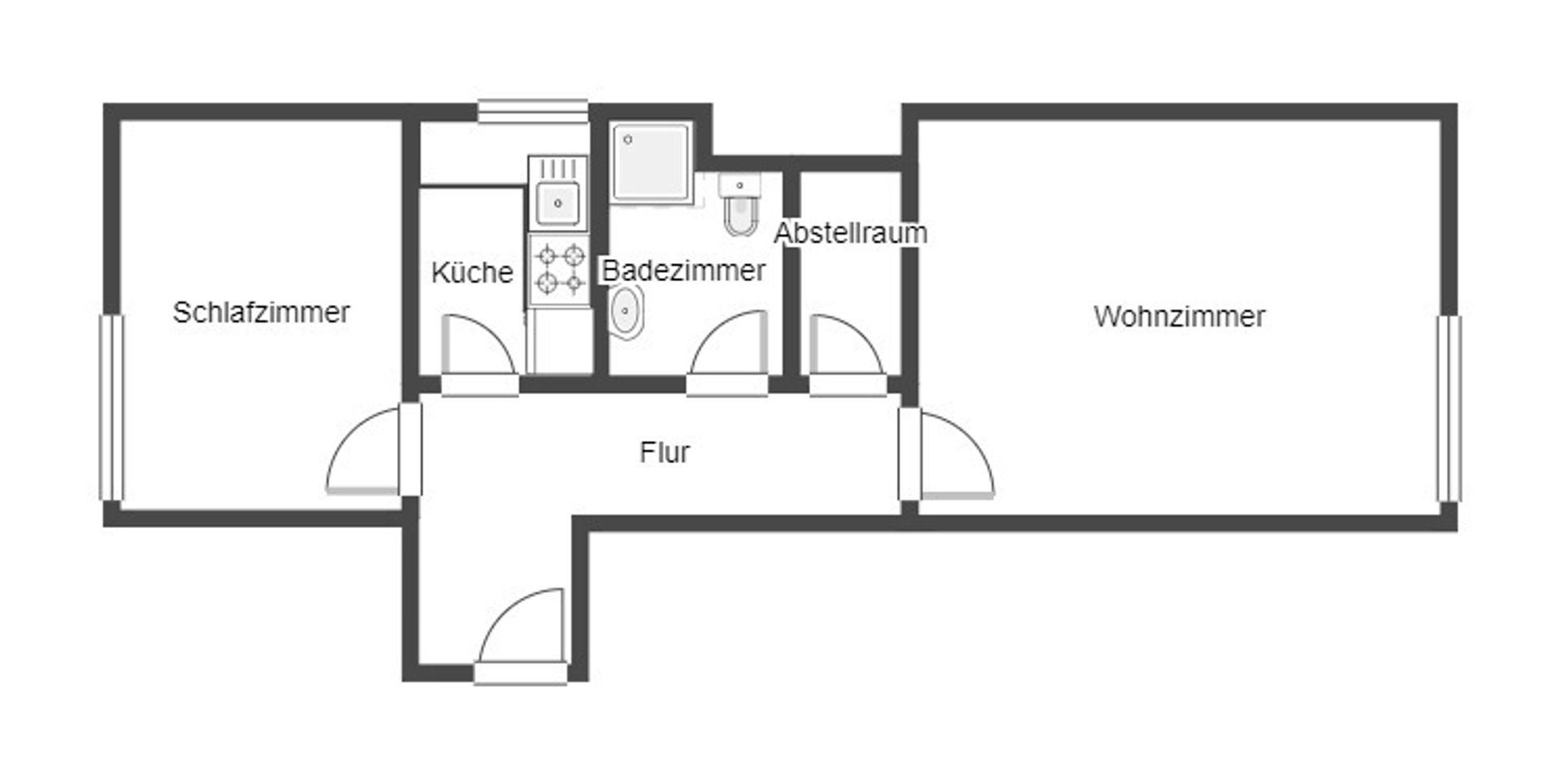 Immobilie zum Kauf als Kapitalanlage geeignet 159.000 € 2 Zimmer 48 m²<br/>Fläche Messehalle Offenbach am Main 63067