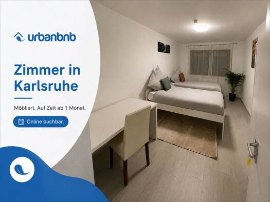 Studio zur Miete auf Zeit 750 € 1 Zimmer 16 m² frei ab sofort Grötzinger Straße Durlach Durlach 76227