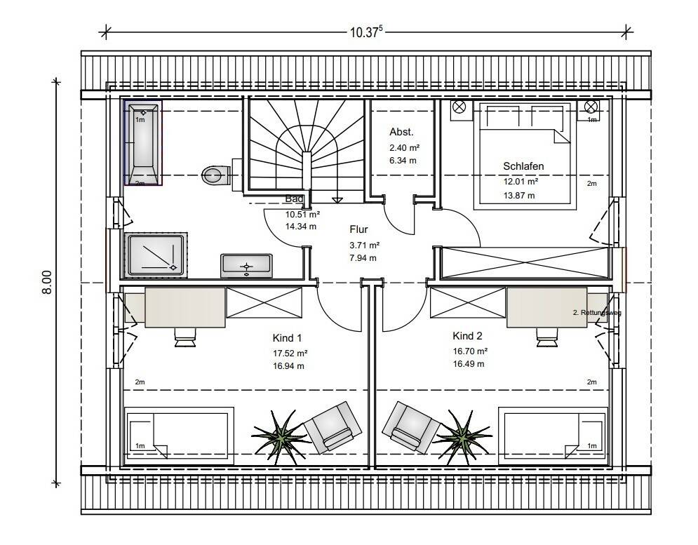 Immobilie in Gebesee - KfW40 Einfamilienhaus in Massivbauweise in Gebesee. - Bild 4