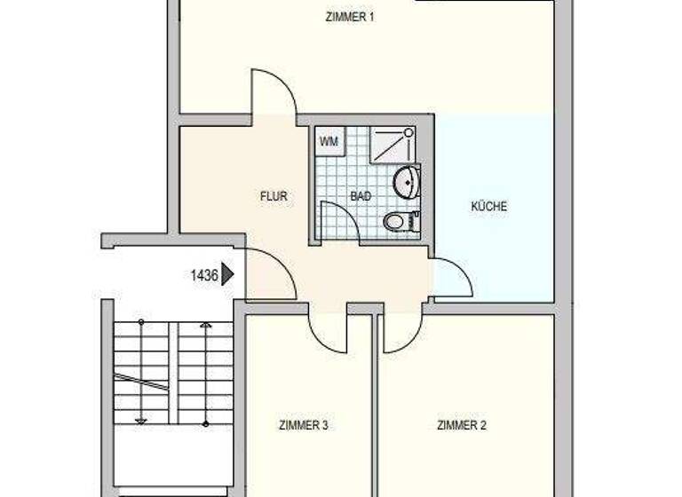Wohnung zur Miete 667 € 3 Zimmer 74,1 m² 2. Geschoss frei ab sofort Am Königsberg 14 Uelzen 29525