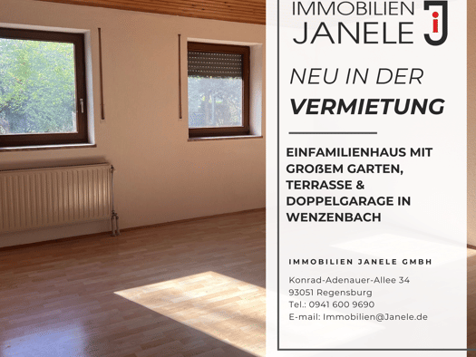 Einfamilienhaus zur Miete 1.400 € 6 Zimmer 160 m² 1.000 m² Grundstück frei ab sofort Probstberg Wenzenbach 93173