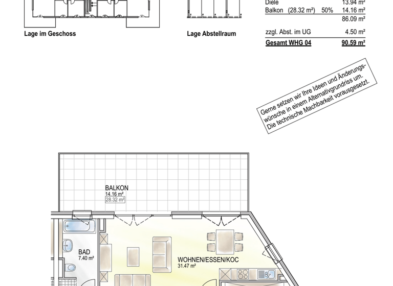 Wohnung zum Kauf - Erstbezug provisionsfrei 365.000 € 2 Zimmer 86,1 m² frei ab sofort Issel Schweich 54338