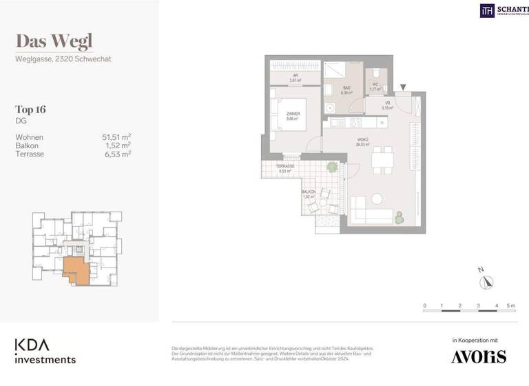 Wohnung zum Kauf - Erstbezug 298.150 € 2 Zimmer 51,5 m² 2. Geschoss frei ab 01.03.2026 Weglgasse Schwechat 2320