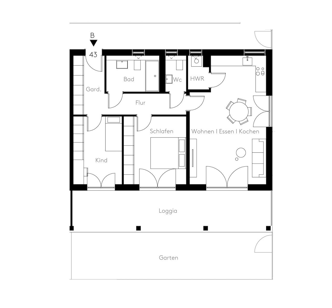 Wohnung zum Kauf 529.000 € 3 Zimmer 93 m²<br/>Wohnfläche EG<br/>Geschoss Hofmeisterstraße 31 Ostpark Regensburg 93053