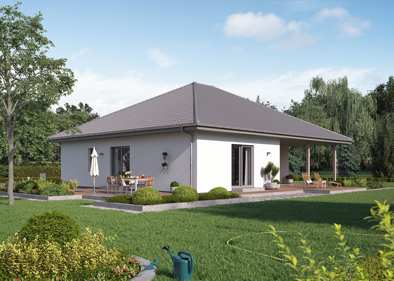 Bungalow zum Kauf provisionsfrei 406.740 € 4 Zimmer 134 m²<br/>Wohnfläche 900 m²<br/>Grundstück Rödelsee Rödelsee 97348