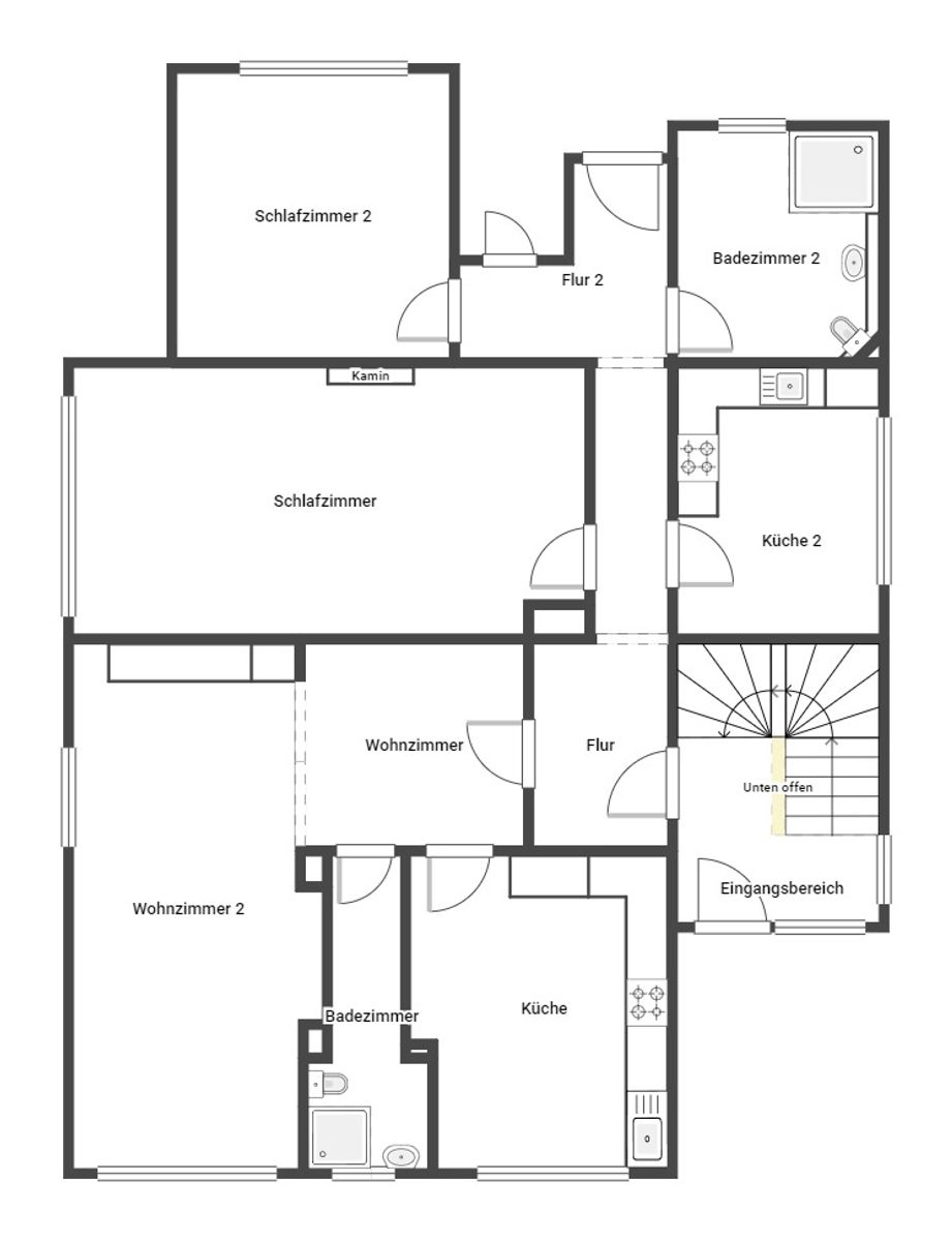 Mehrfamilienhaus zum Kauf als Kapitalanlage geeignet 479.000 € 6 Zimmer 201 m²<br/>Wohnfläche 732,1 m²<br/>Grundstück Vorderbruchweg 2 Voerde Voerde (Niederrhein) 46562