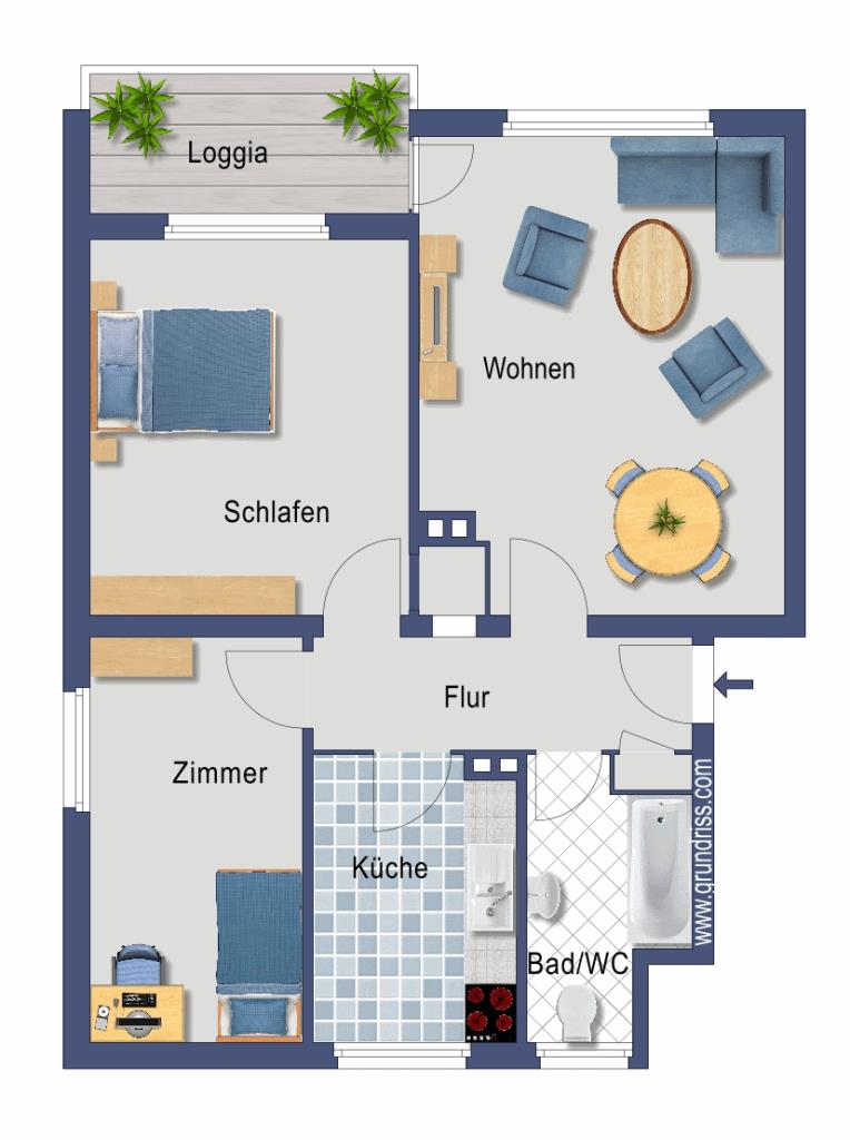 Wohnung zum Kauf provisionsfrei 254.300 € 3,5 Zimmer 69,6 m²<br/>Wohnfläche 3.<br/>Geschoss Heinrich-Hertz-Straße 12 Holthausen Düsseldorf 40589