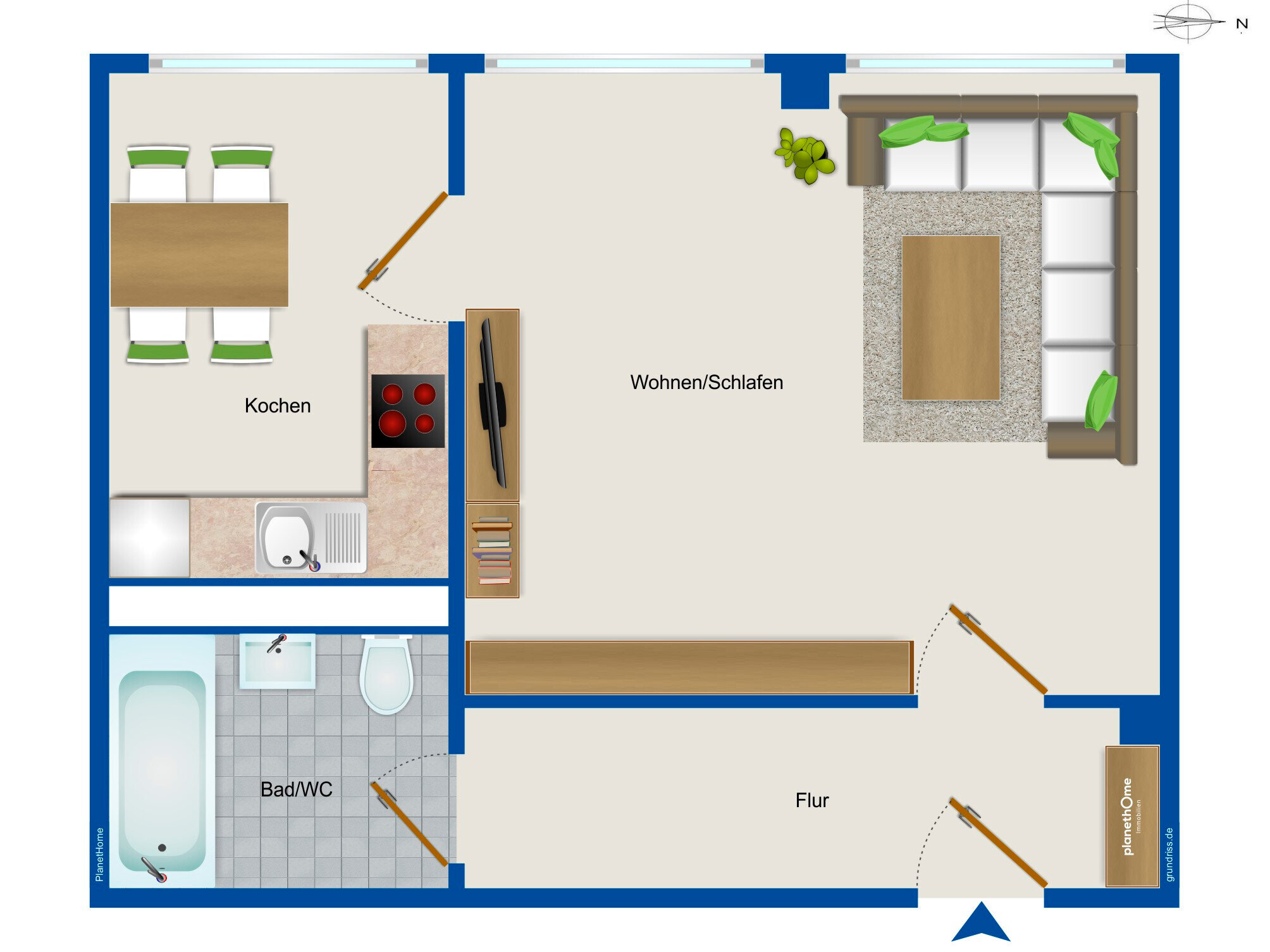 Wohnung zum Kauf 221.000 € 1 Zimmer 40,1 m²<br/>Wohnfläche 8.<br/>Geschoss Neuperlach München 81735