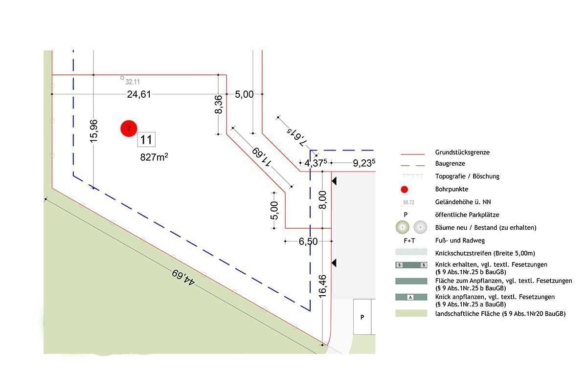 Grundstück zum Kauf provisionsfrei 449.900 € 827 m²<br/>Grundstück Kruhnskoppel Henstedt-Ulzburg 24558