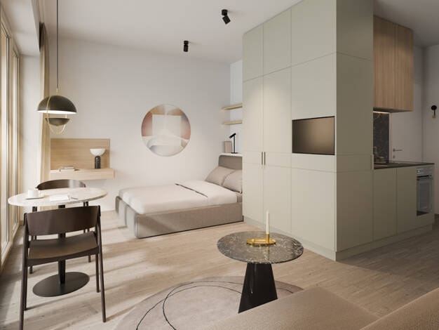 Wohnung zum Kauf - Neubau provisionsfrei 295.000 € 1 Zimmer 24,6 m² 1. Geschoss Boyenstraße 38 Mitte Berlin 10115