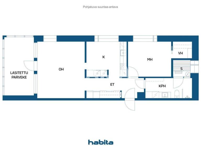 Studio zum Kauf 334.000 € 2 Zimmer 68,5 m² 2. Geschoss Kupittaankatu 2 Turku 20520