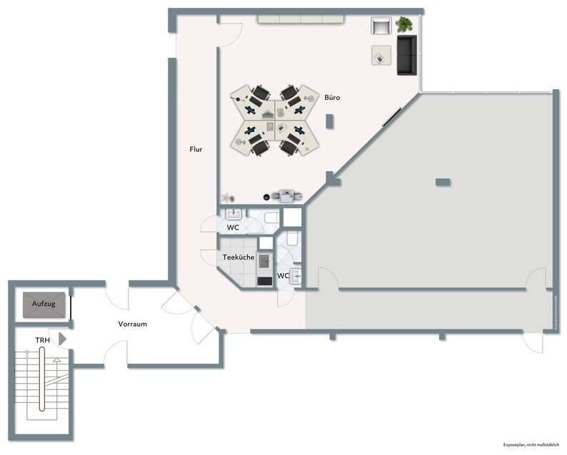 Bürofläche zur Miete 520 € 52,9 m²<br/>Bürofläche Mittlerer Westen Regensburg 93049