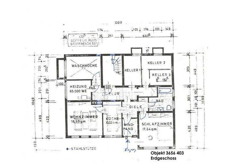 Mehrfamilienhaus zum Kauf 385.000 € 10 Zimmer 307 m² 779 m² Grundstück frei ab sofort Ortenberg 63683