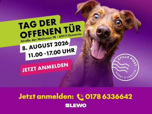 Wohnung zur Miete - Erstbezug 1.100 € 4 Zimmer 107,8 m² 2. Geschoss frei ab 01.10.2026 Straße der Nationen 80b Zentrum Chemnitz 09111