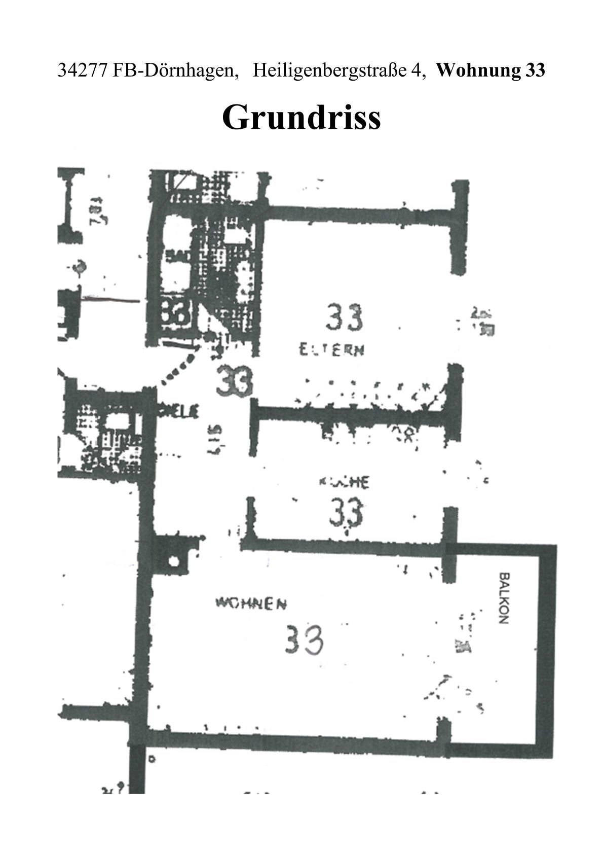 Wohnung zum Kauf provisionsfrei 132.400 € 2 Zimmer 63,1 m²<br/>Wohnfläche EG<br/>Geschoss ab sofort<br/>Verfügbarkeit Heiligenbergstraße 4 Dörnhagen Fuldabrück 34277