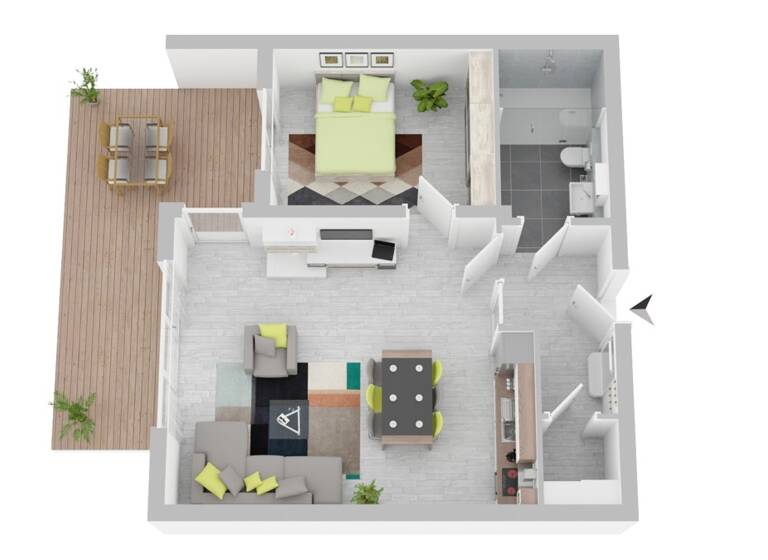 Wohnung zum Kauf 389.500 € 2 Zimmer 71 m²<br/>Wohnfläche EG<br/>Geschoss Amelsbüren Münster / Amelsbüren 48163