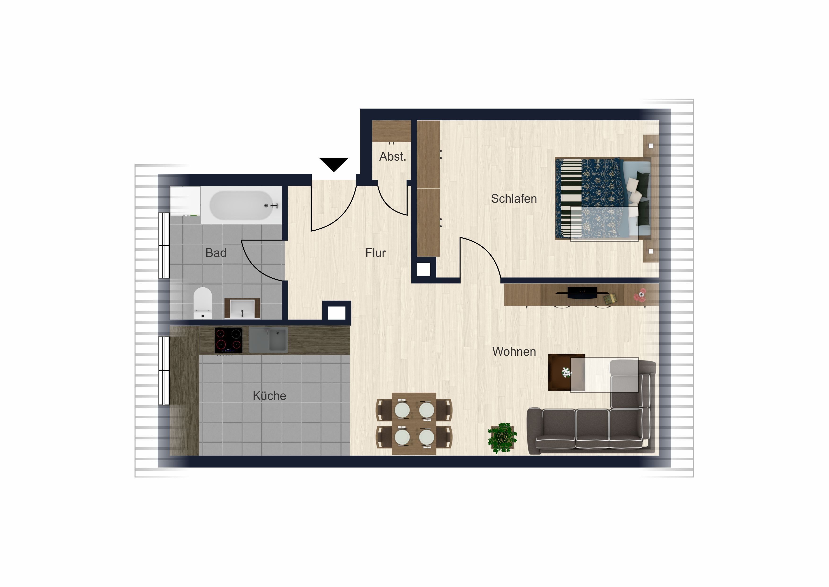 Immobilie zum Kauf als Kapitalanlage geeignet 178.500 € 2 Zimmer 47,2 m²<br/>Fläche Galgenhof Nürnberg 90459