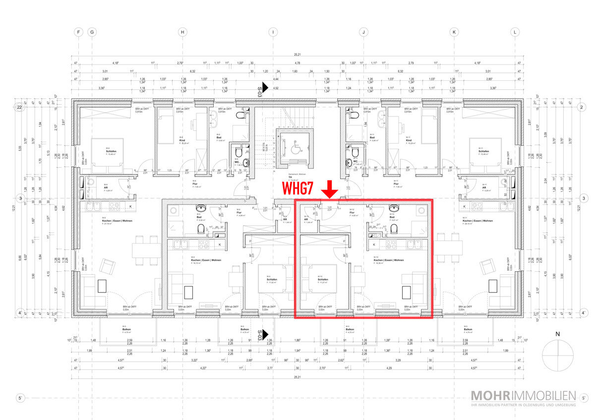 Wohnung zur Miete 625 € 2 Zimmer 42 m²<br/>Wohnfläche EG<br/>Geschoss 01.04.2025<br/>Verfügbarkeit Bahnhofsstraße 3 Hatterwüsting II Hatten 26209