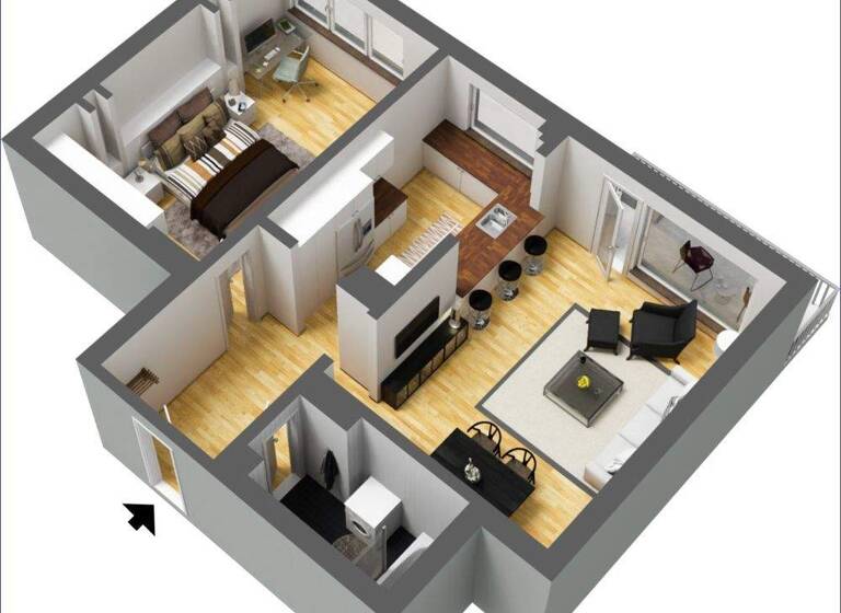 Wohnung zum Kauf 498.000 € 2 Zimmer 60 m² 3. Geschoss frei ab sofort Mundsburger Damm 26a Uhlenhorst Hamburg 22087