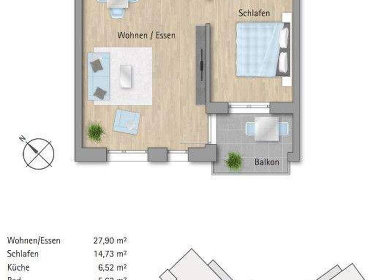 Wohnung zur Miete 675 € 2 Zimmer 62,7 m² frei ab 01.05.2026 Überauchen Brigachtal / Überauchen 78086