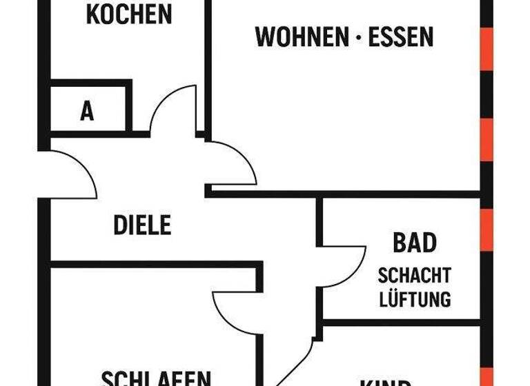 Wohnung zum Kauf 129.000 € 3,5 Zimmer 75 m² 3. Geschoss Holthausen Herne 44627