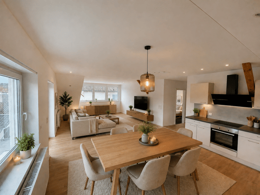 Wohnung zur Miete 1.375 € 3,5 Zimmer 120 m² Geschoss 1/2 frei ab sofort Rettigheim Mühlhausen 69242