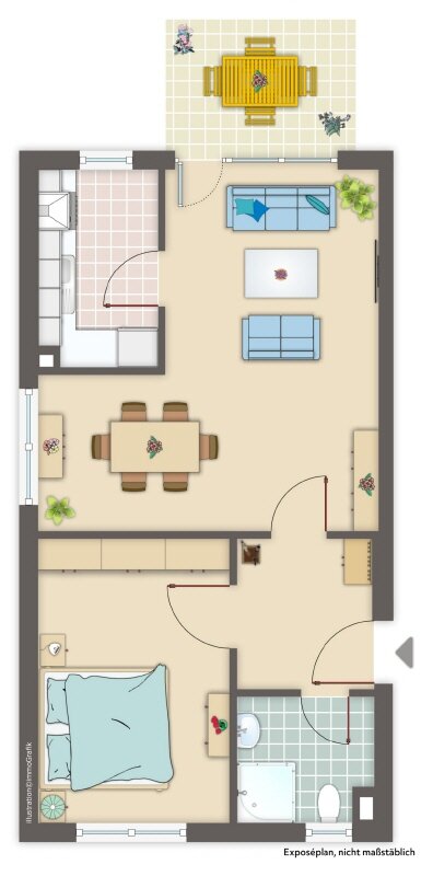 Wohnung zum Kauf 195.000 € 2 Zimmer 53,9 m²<br/>Wohnfläche EG<br/>Geschoss Dransdorf Bonn 53121