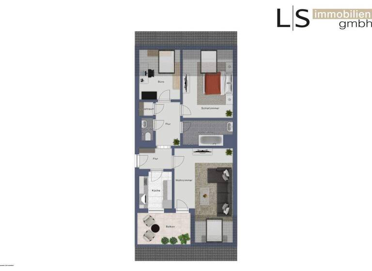 Wohnung zum Kauf 285.000 € 3 Zimmer 69 m² 3. Geschoss Schmiden Fellbach 70736