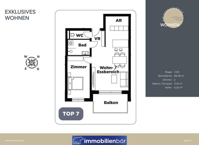 Wohnung zur Miete - Erstbezug 730 € 2 Zimmer 67 m² 1. Geschoss frei ab 01.06.2026 Binderweg 9 Steegen 4722