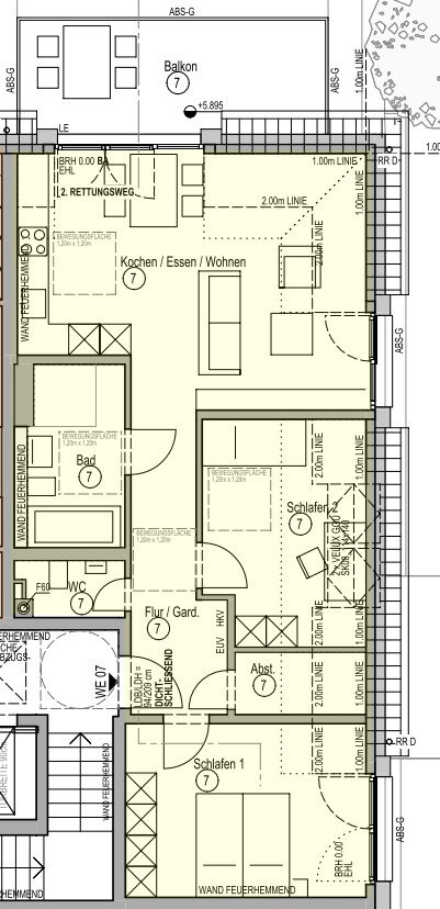 Wohnung zum Kauf 537.000 € 3 Zimmer 80,7 m²<br/>Wohnfläche 2.<br/>Geschoss Widdersdorf Köln / Widdersdorf 50859